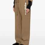 Pantaloni con coulisse in marrone Song for the mute - uomo 