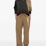 Pantaloni con coulisse in marrone Song for the mute - uomo 