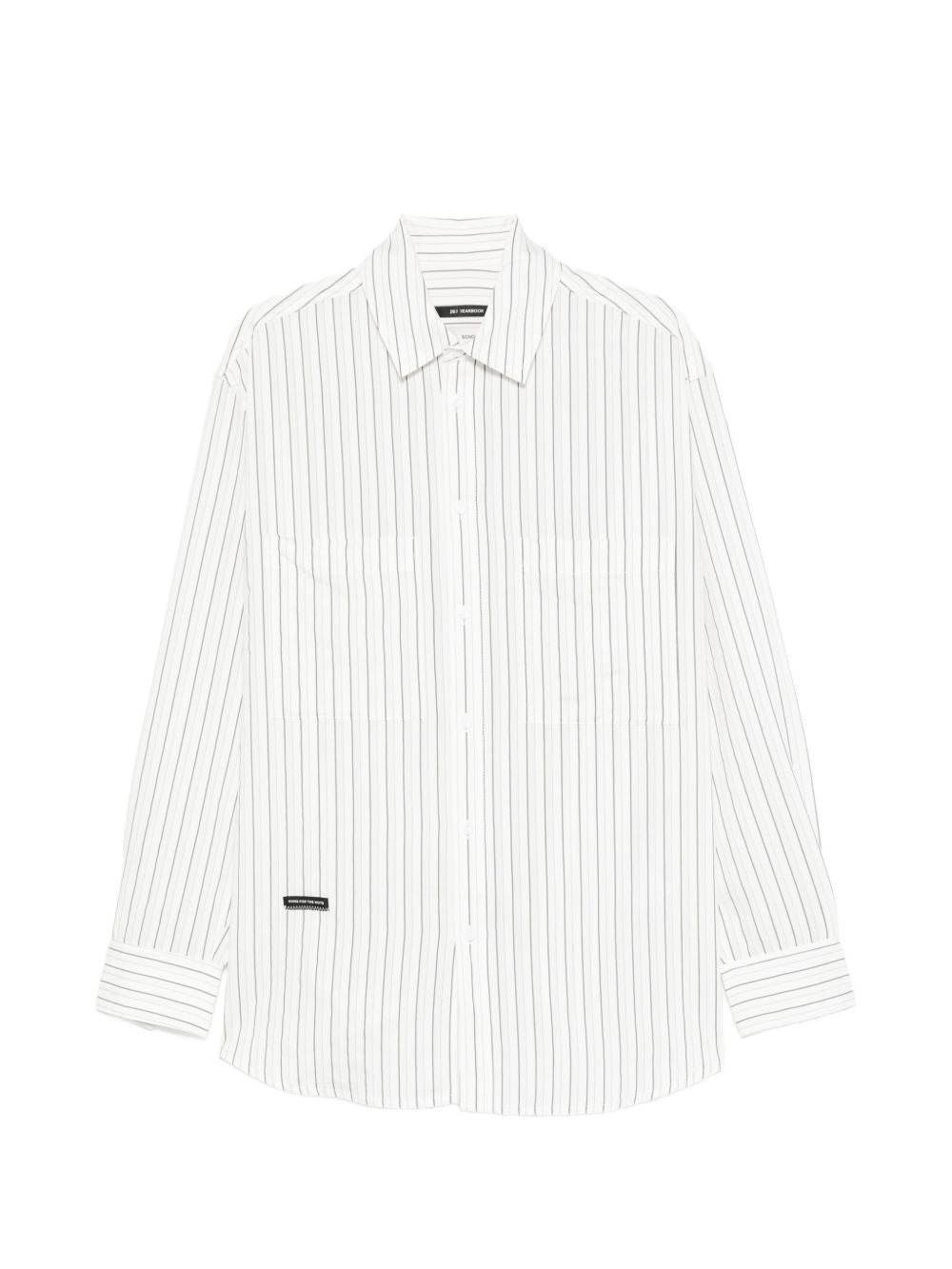 Camicia con taschino sul petto a righe in bianco Song for the mute - uomo 