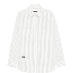 Camicia con taschino sul petto a righe in bianco Song for the mute - uomo 