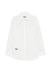 Men's Song for the mute striped shirt with chest pocket in white