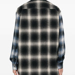 Camicia con tasca sul petto a quadri in nero Song for the mute - uomo 