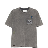 T-shirt con tasca a petto in grigio Song for the mute - uomo 