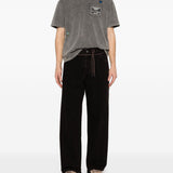 T-shirt con tasca a petto in grigio Song for the mute - uomo 