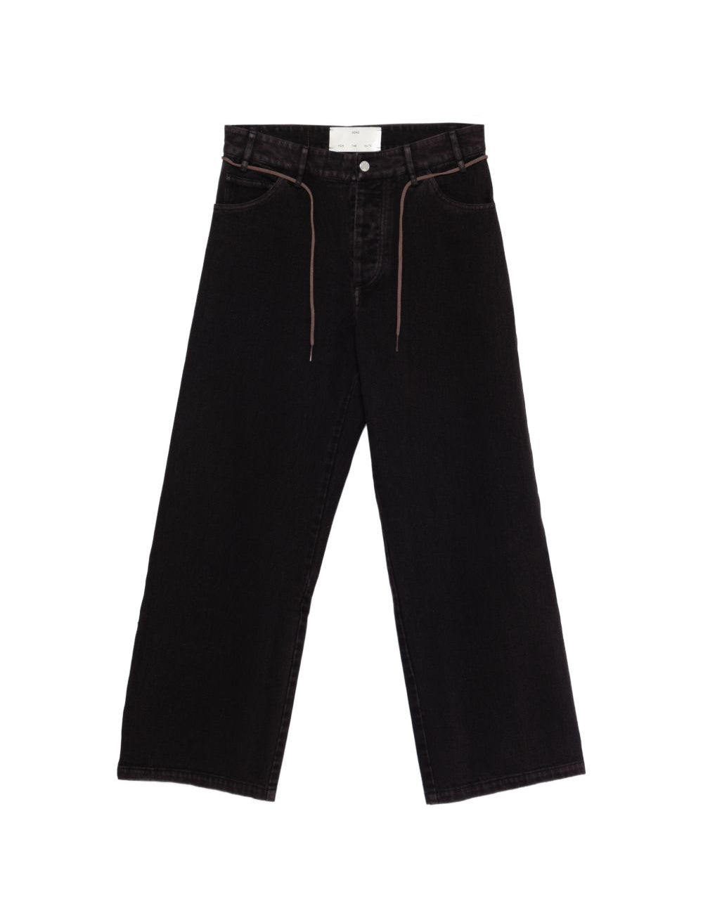 Jeans con coulisse in nero Song for the mute - uomo 
