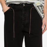 Jeans con coulisse in nero Song for the mute - uomo 
