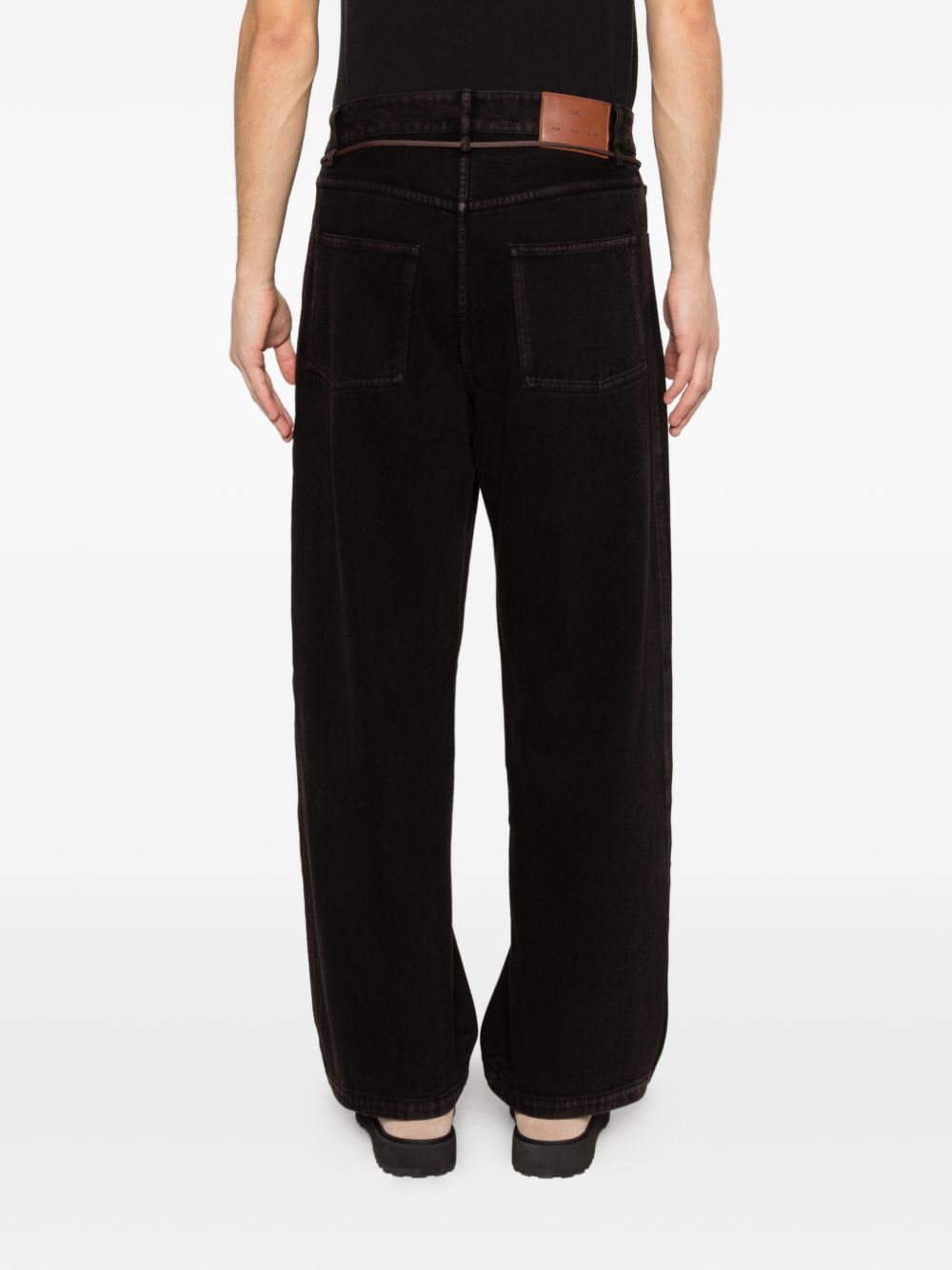 Jeans con coulisse in nero Song for the mute - uomo 