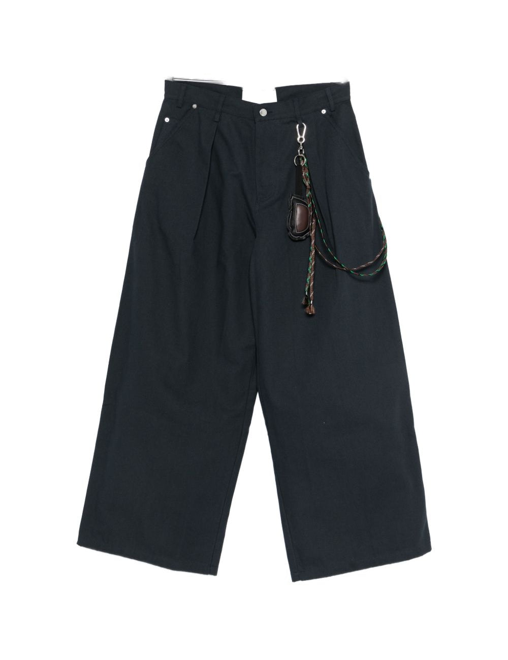Jeans a gamba ampia in nero Song for the mute - uomo 