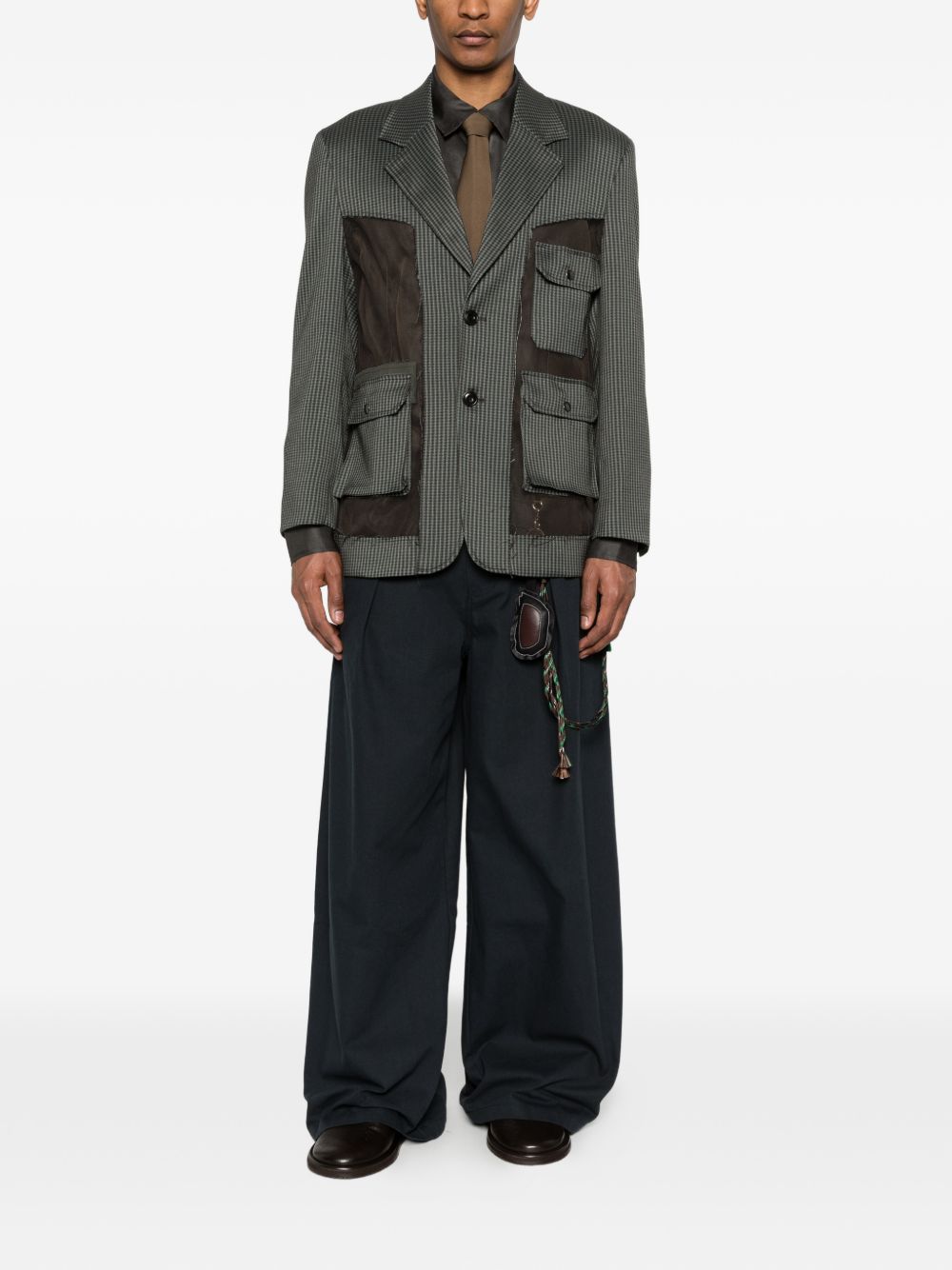 Jeans a gamba ampia in nero Song for the mute - uomo 