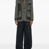 Jeans a gamba ampia in nero Song for the mute - uomo 