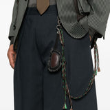 Jeans a gamba ampia in nero Song for the mute - uomo 