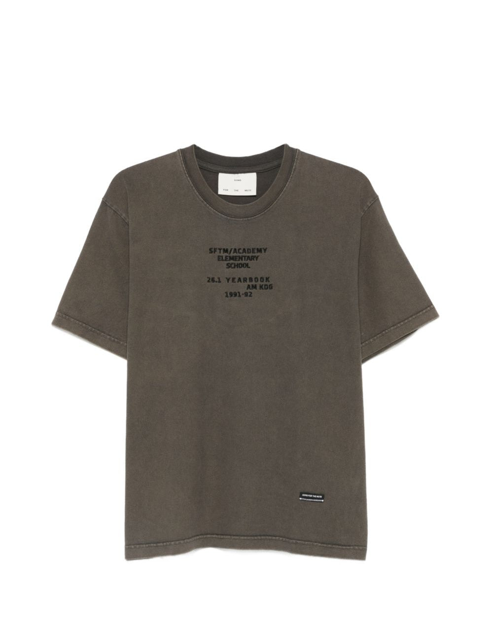 T-shirt ricamata in marrone Song for the mute - uomo 
