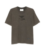 T-shirt ricamata in marrone Song for the mute - uomo 