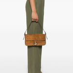 Borsa a spalla Harlow in marrone Staud - donna 