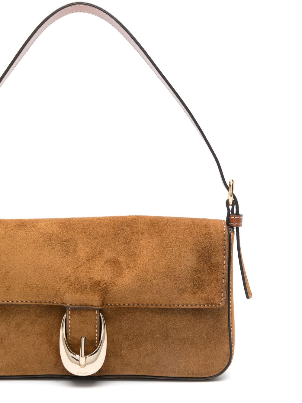 Borsa a spalla Harlow in marrone Staud - donna 