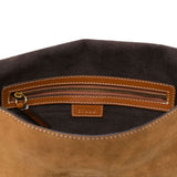 Borsa a spalla Harlow in marrone Staud - donna 