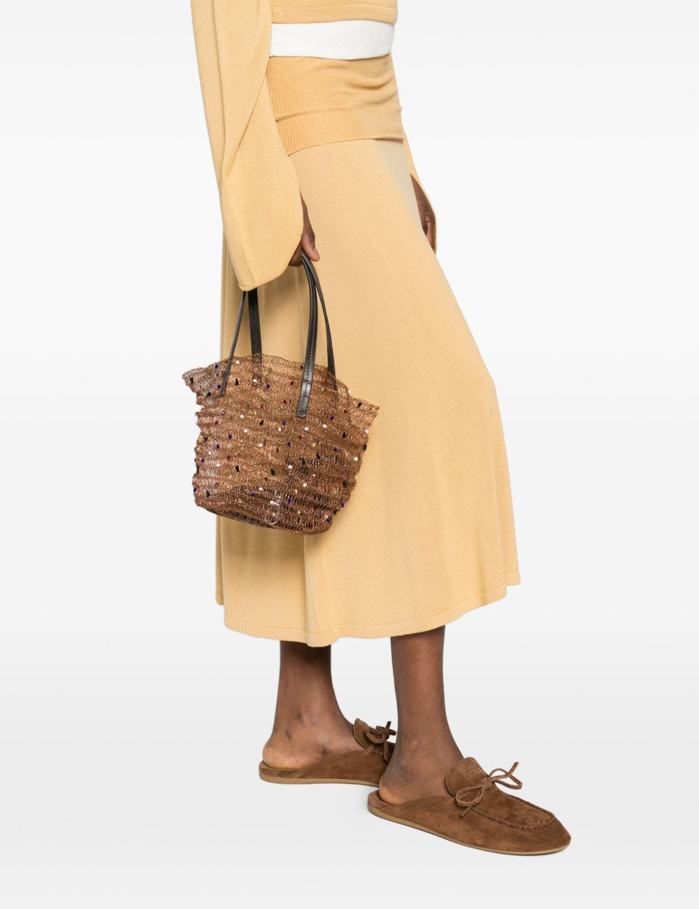 Borsa tote Jewel in ruggine Staud - donna 