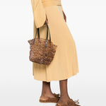 Borsa tote Jewel in ruggine Staud - donna 