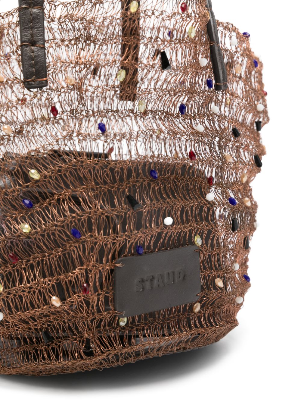 Borsa tote Jewel in ruggine Staud - donna 