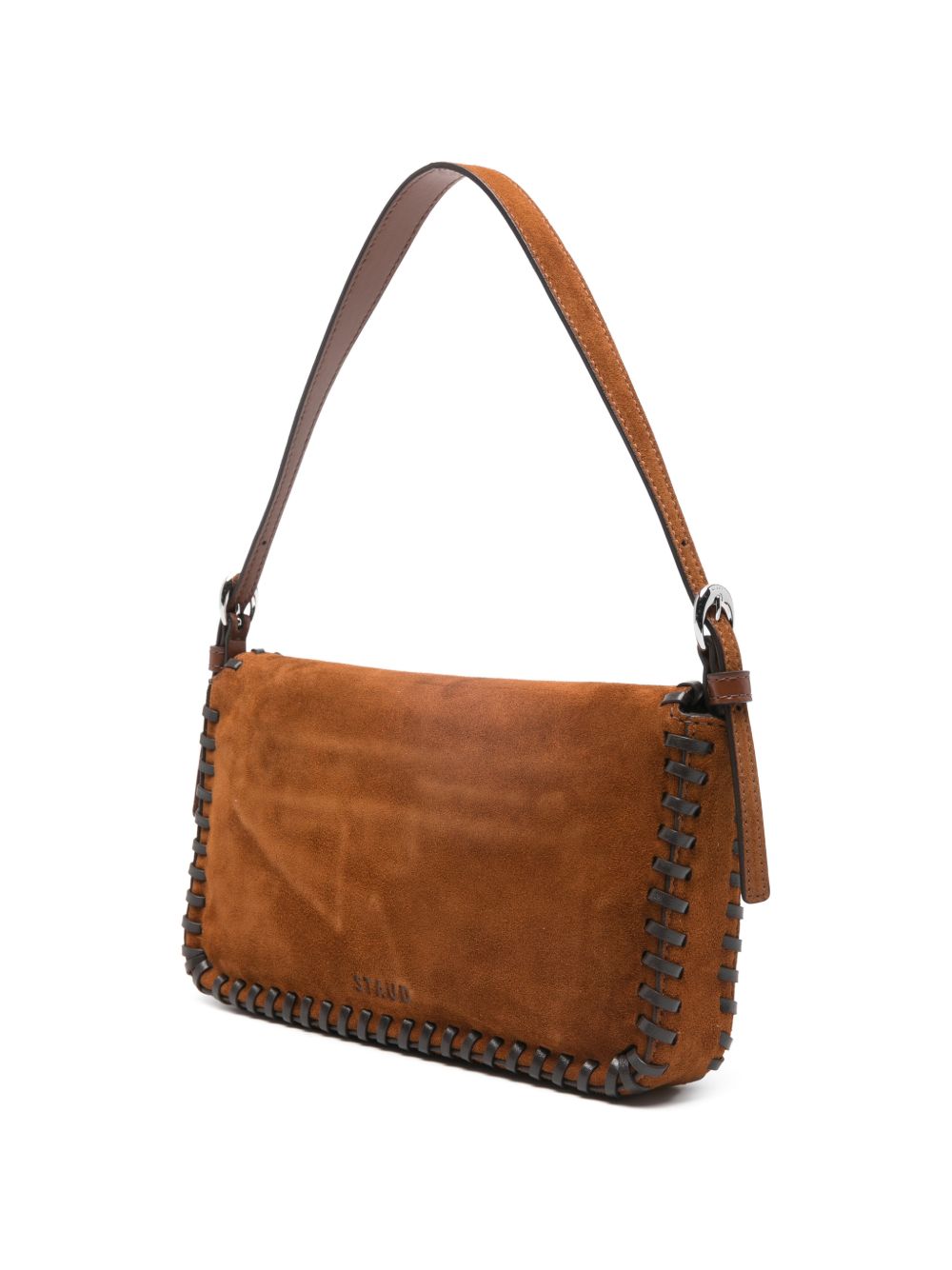 Borsa a spalla Harlow in marrone Staud - donna 