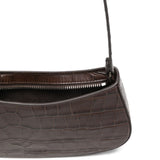Borsa a spalla Ollie in stampa cocco marrone Staud - donna 