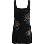 Abito con perline in nero Staud - donna 