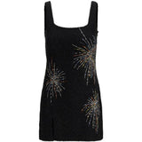 Abito con perline in nero Staud - donna 