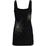Abito con perline in nero Staud - donna 