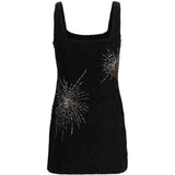 Abito con perline in nero Staud - donna 