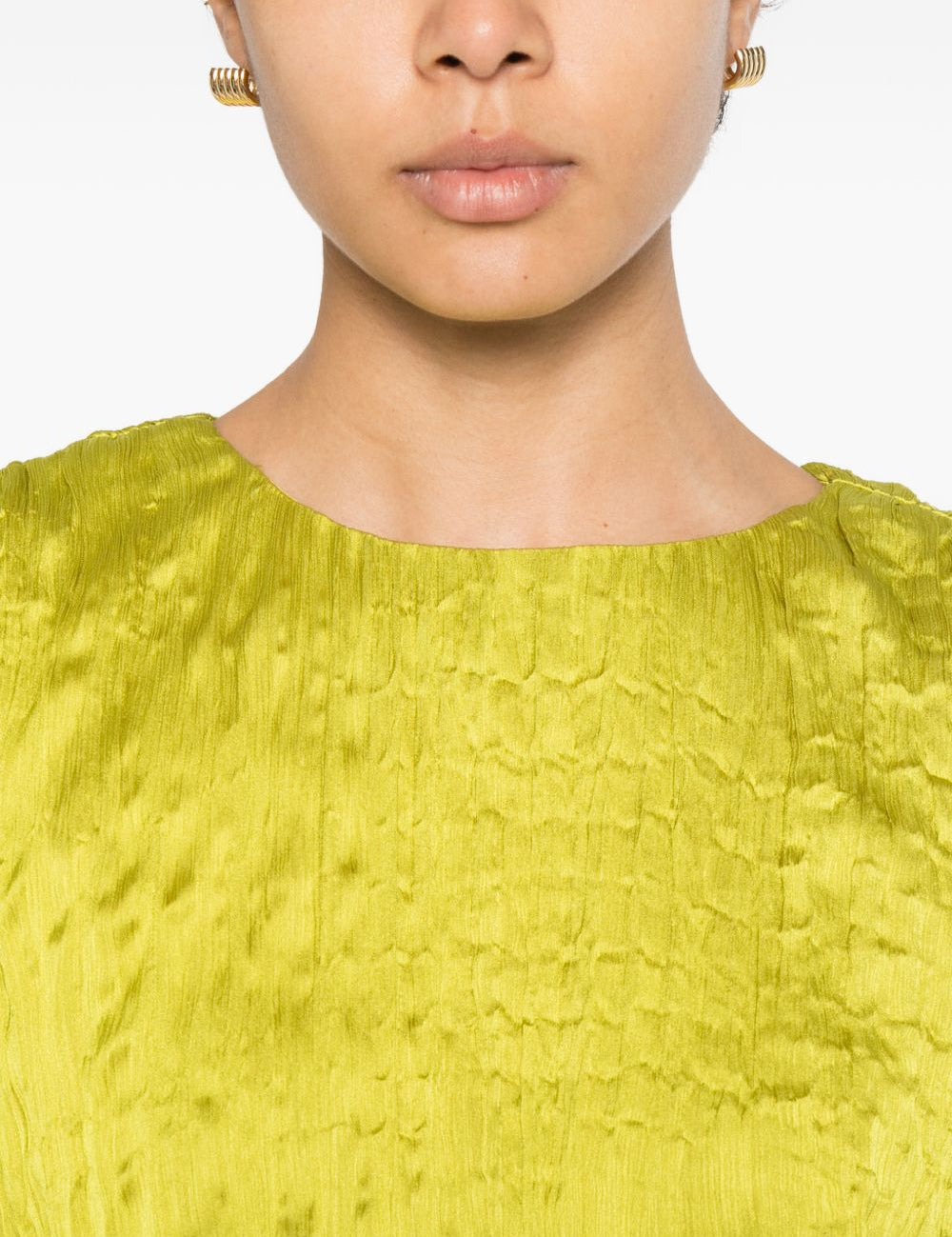 Abito mini kona in verde acido staud - donna 