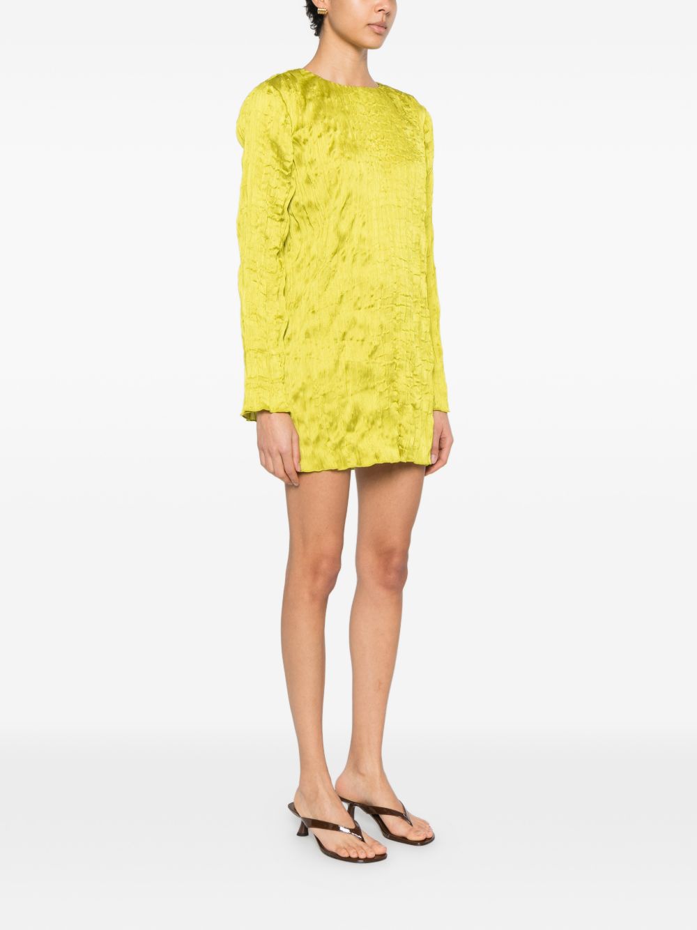 Abito mini kona in verde acido staud - donna 
