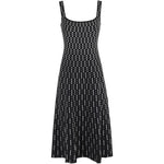 Abito midi ellison in nero staud - donna 