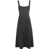 Abito midi ellison in nero staud - donna 