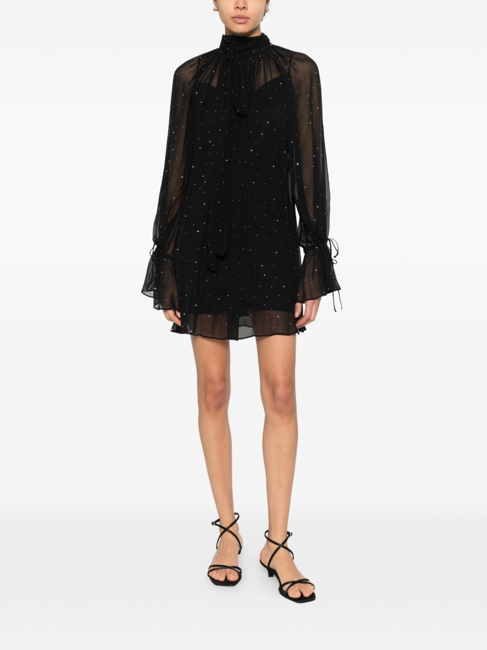 Abito mini roux in nero staud - donna 