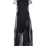 Abito lungo calluna in nero staud - donna 