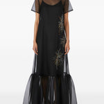 Abito lungo calluna in nero staud - donna 