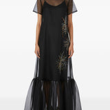 Abito lungo calluna in nero staud - donna 