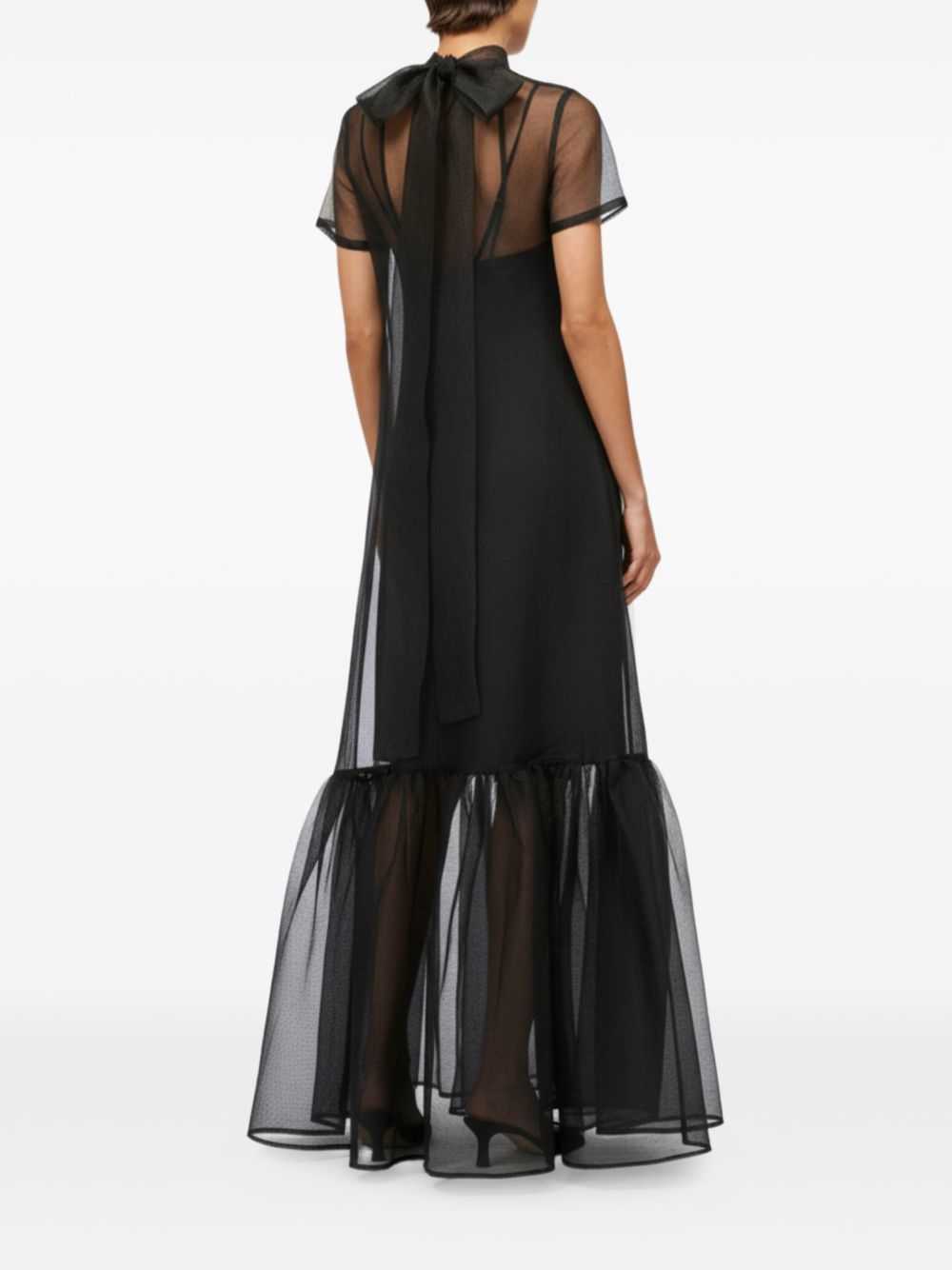 Abito lungo calluna in nero staud - donna 