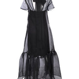 Abito lungo calluna in nero staud - donna 