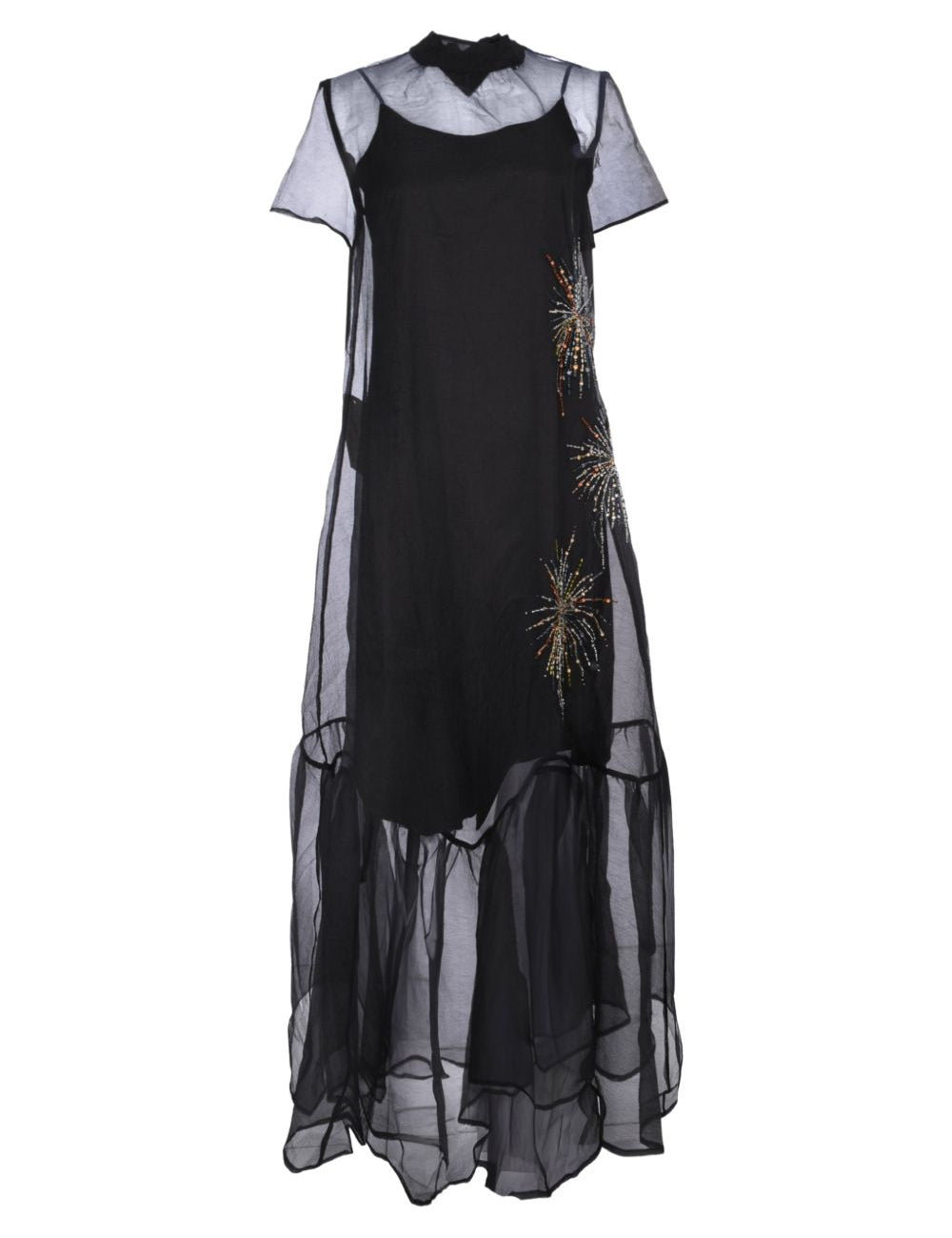 Abito lungo calluna in nero staud - donna 