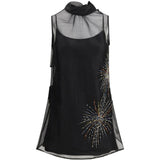 Abito corto Albee in nero Staud - donna 
