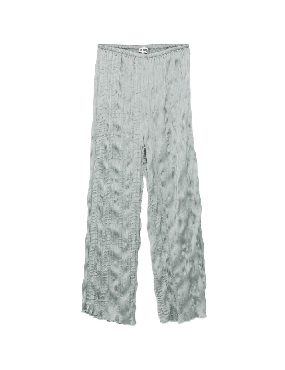 PANTALONI EFFETTO STROPICCIATO IN AZZURRO STAUD - DONNA 