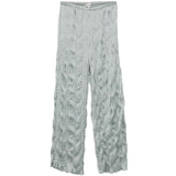 PANTALONI EFFETTO STROPICCIATO IN AZZURRO STAUD - DONNA 