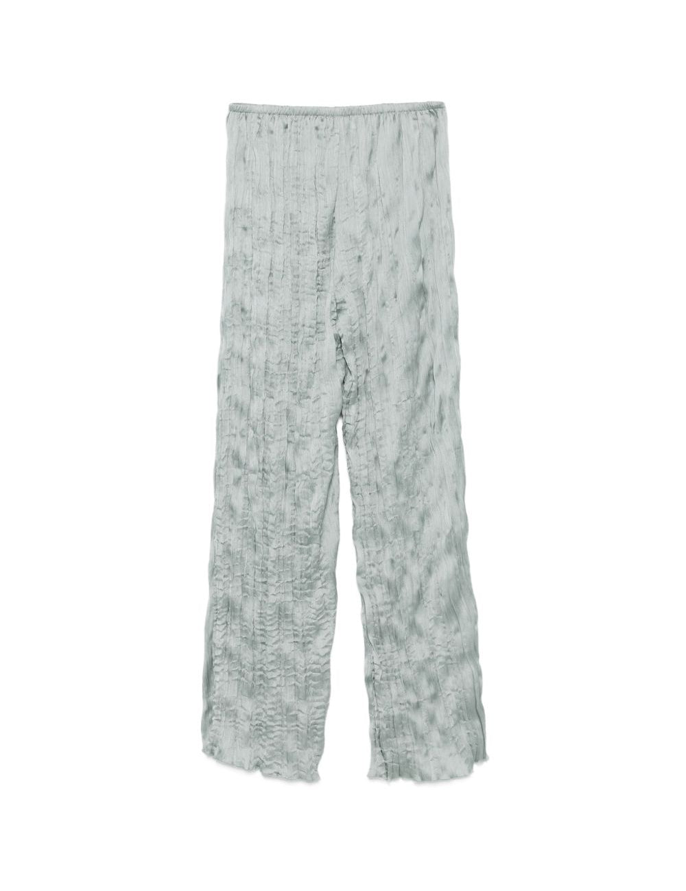 PANTALONI EFFETTO STROPICCIATO IN AZZURRO STAUD - DONNA 