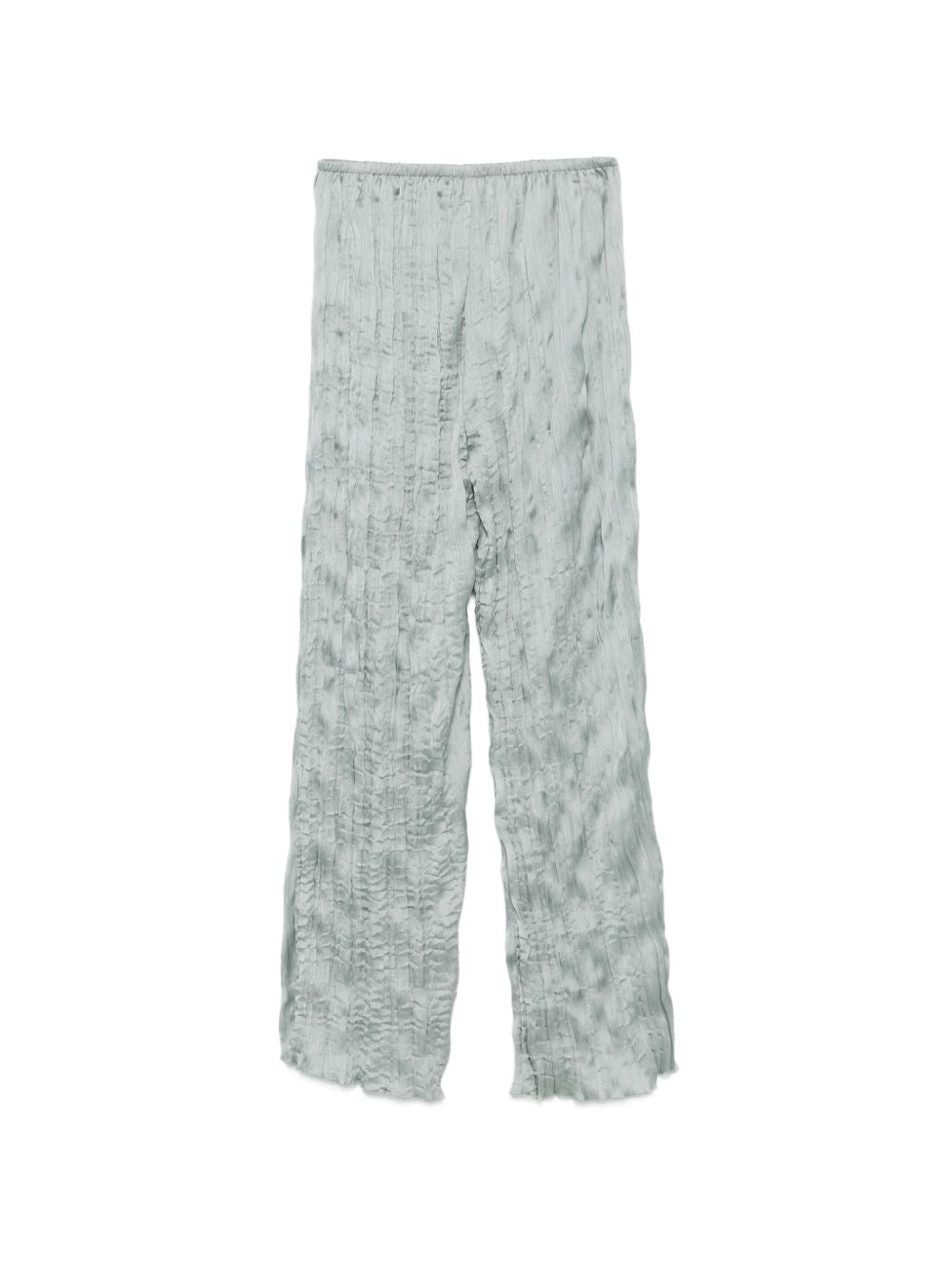 PANTALONI EFFETTO STROPICCIATO IN AZZURRO STAUD - DONNA 