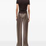 Pantaloni Stroll a gamba ampia in marrone Staud - donna 