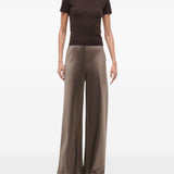 Pantaloni Stroll a gamba ampia in marrone Staud - donna 