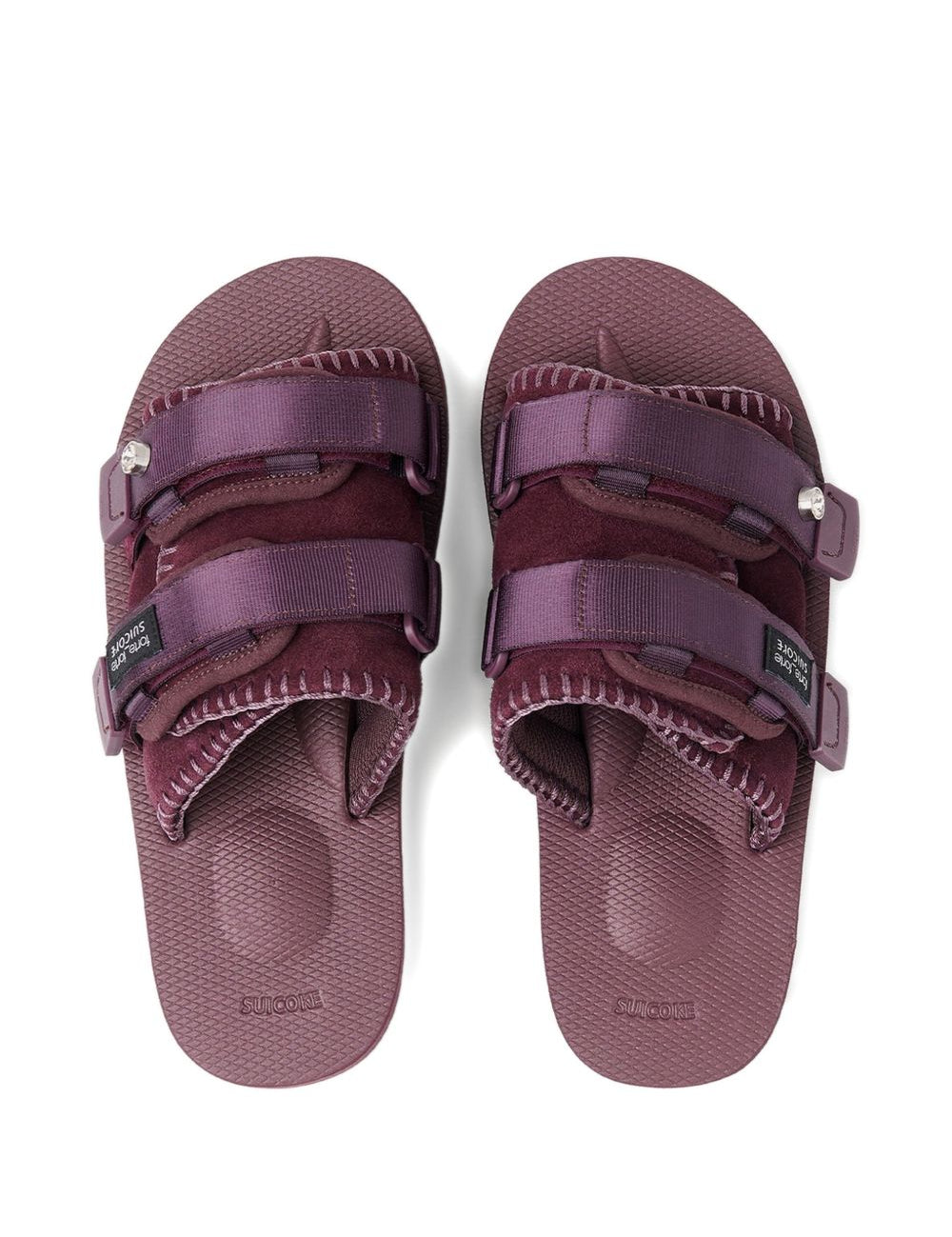 Ciabatte con cinturini in viola Suicoke x forte forte - donna 