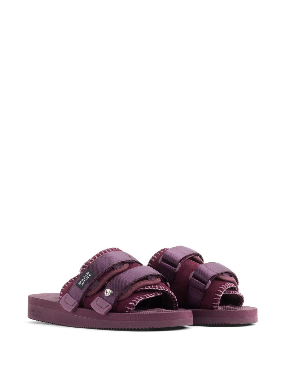 Ciabatte con cinturini in viola Suicoke x forte forte - donna 