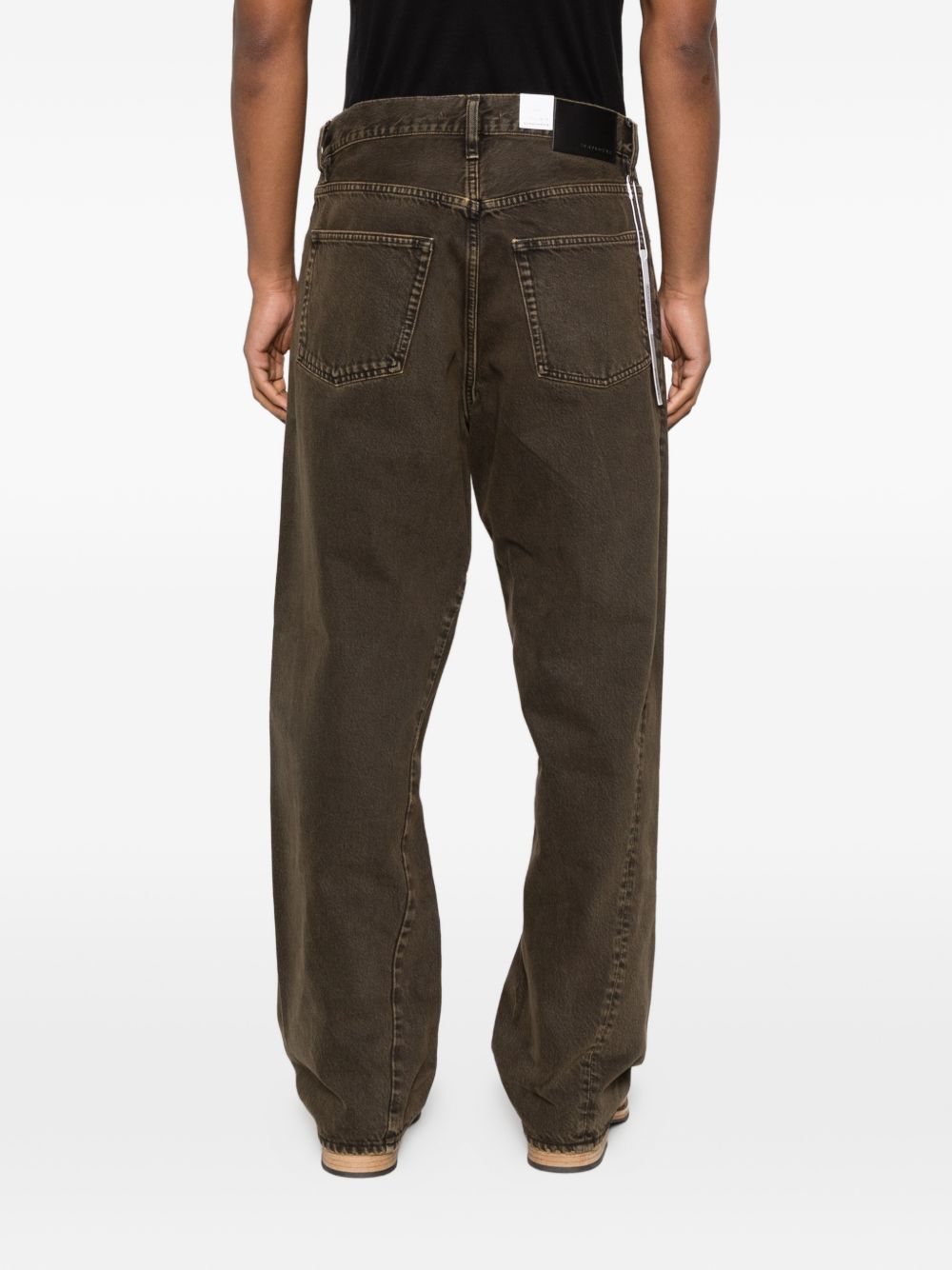 Jeans Wide Twist in nero Sunflower - uomo 